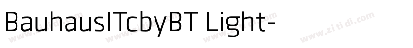 BauhausITcbyBT Light字体转换